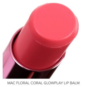 MAC Glow Play Lip Balm in “floral coral”. PH activated/natural/hydrating/pink!